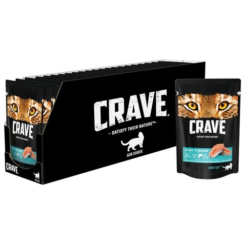 Влажный корм Crave для кошек Лосось в желе 30*70 г. фотография