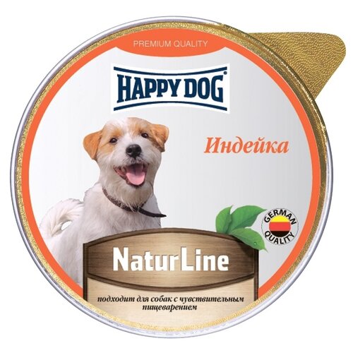 Влажный корм для собак Happy Dog NaturLine, при чувствительном пищеварении, индейка 1 уп. х 1 шт. х 125 г фотография