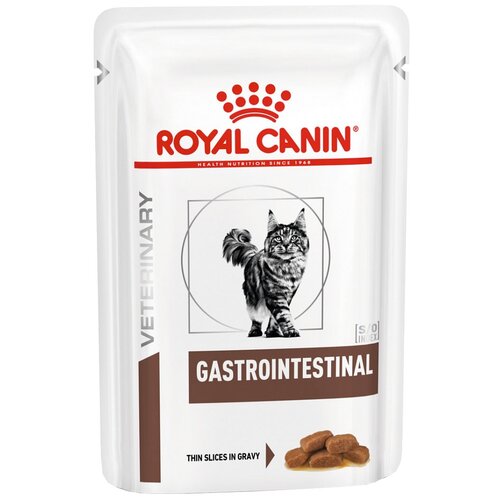 Влажный корм для кошек Royal Canin Gastro Intestinal, при проблемах с ЖКТ, с птицей 85 г (кусочки в желе) фотография