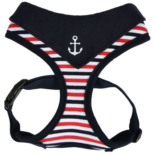 Шлейка Puppia Seaman harness A, обхват шеи 40  см, синий, L фотография