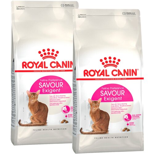 ROYAL CANIN SAVOR EXIGENT для привередливых взрослых кошек (0,4 + 0,4 кг) фотография