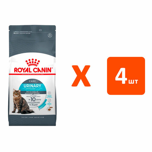 ROYAL CANIN URINARY CARE для взрослых кошек при мочекаменной болезни (4 кг х 4 шт) фотография