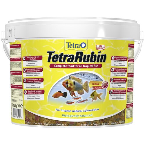 Сухой корм  для  рыб, ракообразных Tetra TetraRubin Flakes, 10 л, 2.05 кг фотография