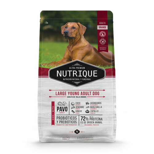 Vitalcan Nutrique Dog Adult сухой корм для взрослых собак крупных пород с индейкой - 15 кг фотография