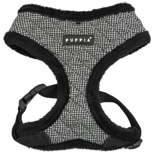 фотография Шлейка Puppia Gaspar harness A, обхват шеи 32  см, black, XL, купить онлайн 2394 рубл