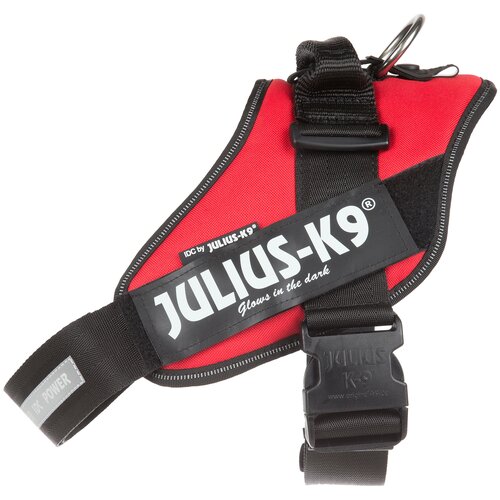 Шлейка JULIUS-K9 IDC Powerharness 2 красный/черный, XL фотография