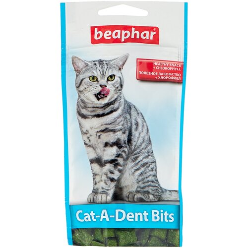 Лакомство для кошек  Beaphar Cat-A-Dent Bits, 35 г птица фотография