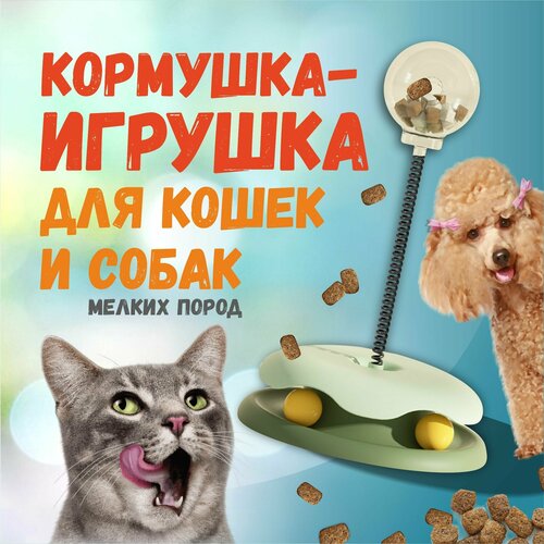 Игрушка-кормушка неваляшка для кошек и собак мелких пород фотография