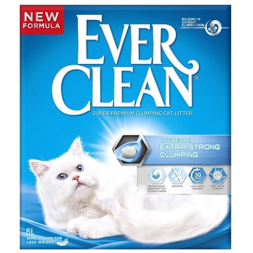 Комкующийся наполнитель Ever Clean Extra Strength Unscented, 6л, 1 шт. фотография