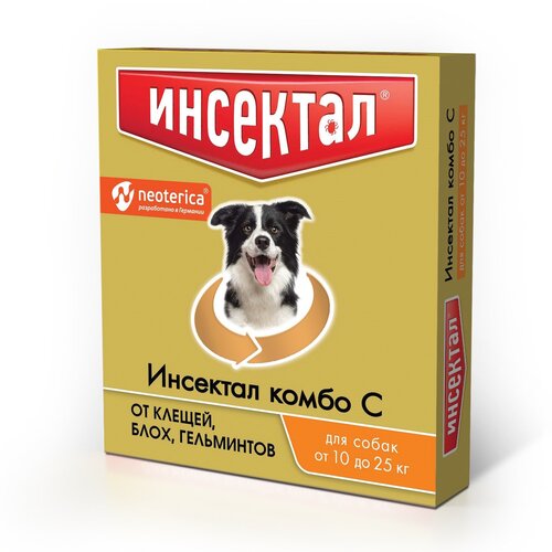 Neoterica капли от блох и клещей Инсектал Комбо С для собак от 10 до 25 кг 1 шт. в уп. фотография