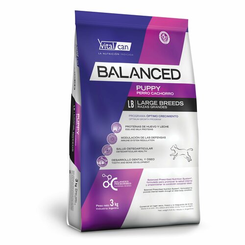 Сухой корм Vitalcan Balanced Dog Puppy для щенков крупных пород, 3 кг фотография