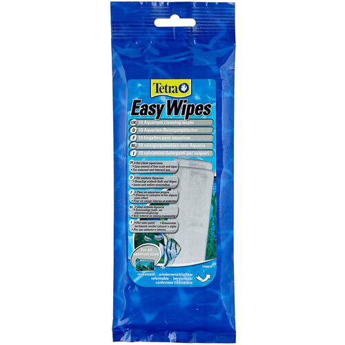 Салфетки для аквариумных рыб Tetra EasyWipes 10 шт. фотография