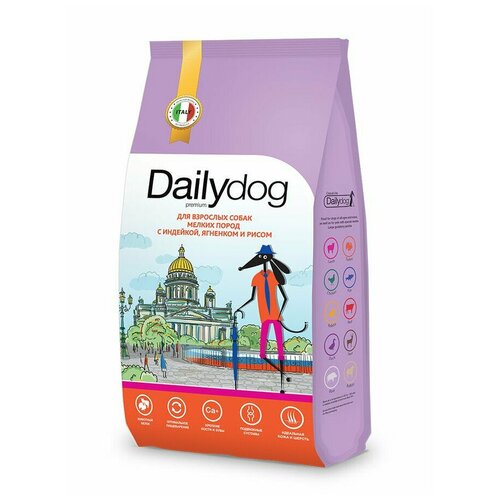 Dailydog casual line корм для взрослых собак мелких пород с индейкой, ягненком и рисом, 3 кг фотография