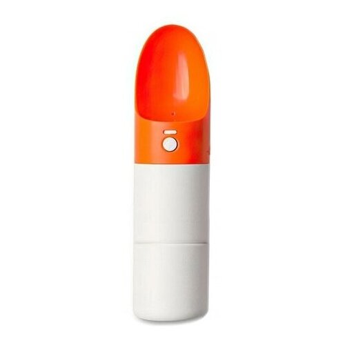 Поилка Xiaomi Moestar Rocket Portable 430 мл 0.43 л 1 шт. оранжевый/белый 20 см 5 см 6 см от USB до 1000 мА⋅ч фотография