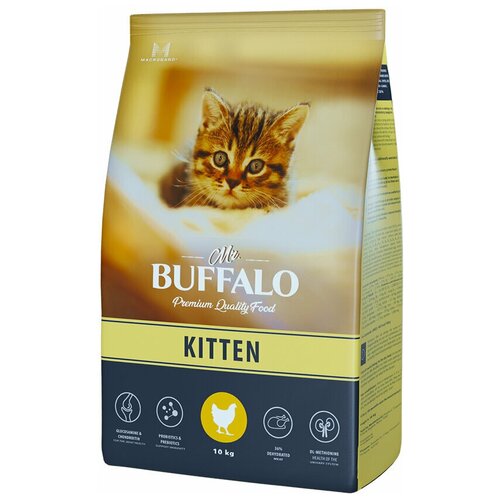 Mr.Buffalo Kitten сухой корм для котят с курицей 10кг фотография