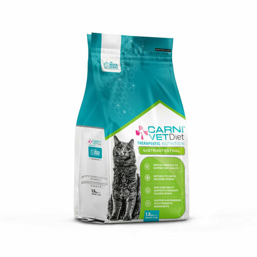 CARNI Vet Diet Cat Gastrointestinal диетический сухой корм для кошек при расстройствах ЖКТ - 1,5 кг фотография