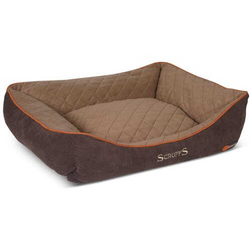 Лежак для собак и кошек Scruffs Thermal Box Bed 90х70х21 см 90 см 70 см коричневый 21 см фотография