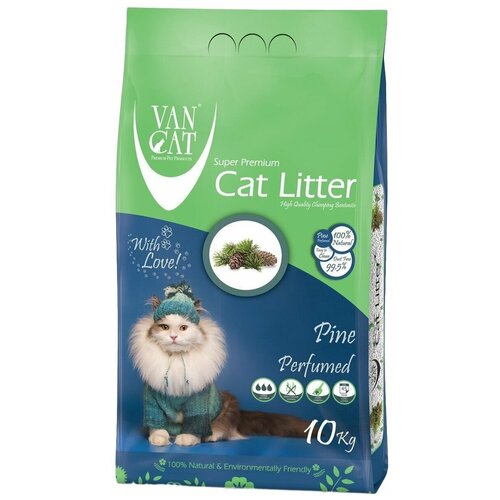 Комкующийся наполнитель Van Cat Pine, 10л, 1 шт. фотография