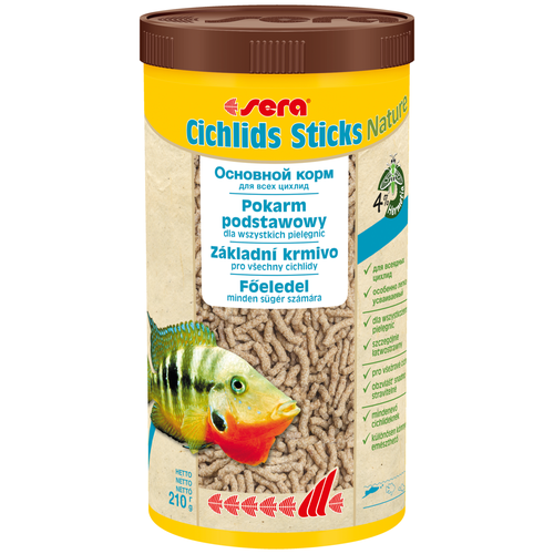 Сухой корм Sera Cichlids Sticks Nature, 1 л, 210 г фотография