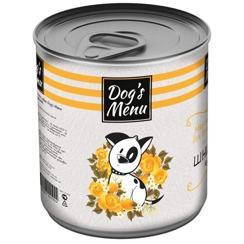 Влажный корм для собак Dog's Menu шницель куриный 1 уп. х 9 шт. х 750 г (для мелких и средних пород) фотография