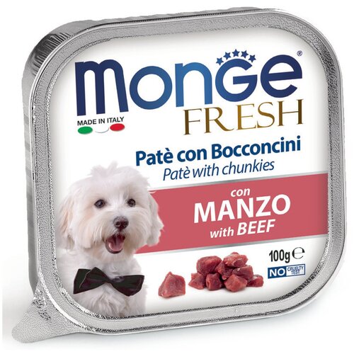 Monge Dog Fresh Beef консервы для собак паштет говядина 100гр х 32шт фотография