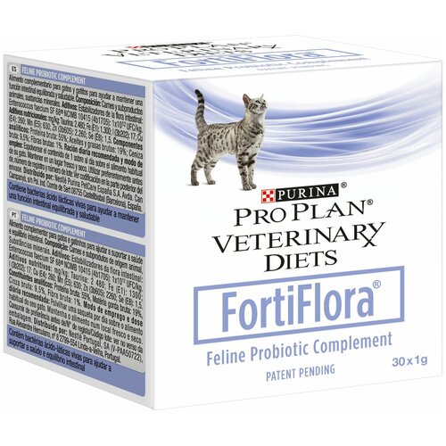 Пищевая добавка для кошек PRO PLAN VETERINARY DIETS FortiFlora для поддержания баланса микрофлоры, 1г х 30 шт. фотография