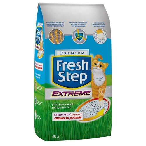 Впитывающий наполнитель Fresh Step Extreme, 30л, 1 шт. фотография