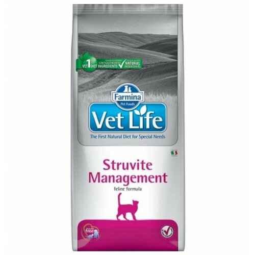 Сухой корм для кошек Farmina Vet Life Struvite Management, для лечения МКБ 10000 г фотография