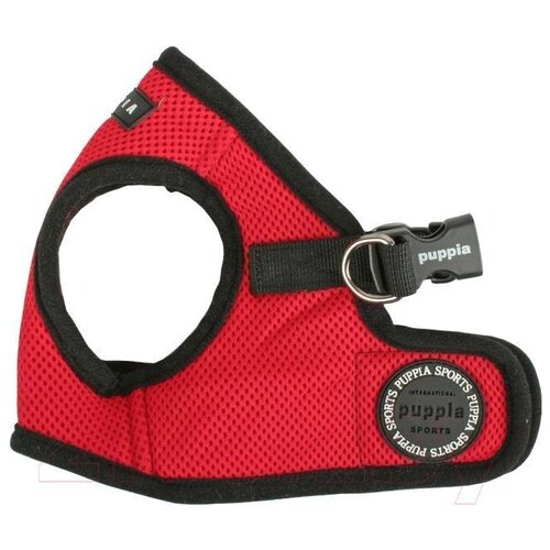 Шлейка Puppia Soft vest harness B, обхват шеи 53  см, красная, XXXL фотография