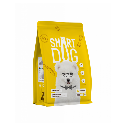 Сухой корм для щенков Smart Dog с цыпленком 1 уп. х 1 шт. х 3000 г фотография