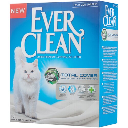 Комкующийся наполнитель Ever Clean Total Cover, 10л, 1 шт. фотография