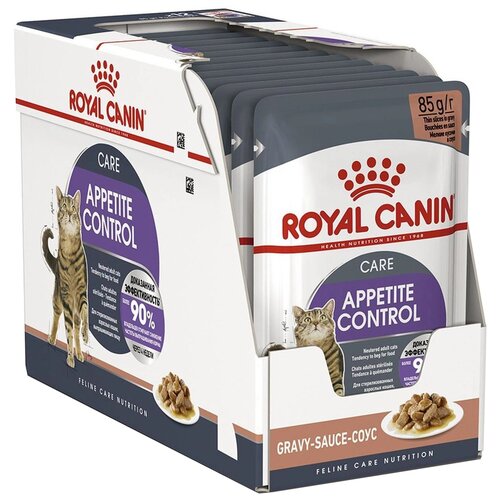 Влажный корм для стерилизованных кошек Royal Canin Appetite Control Care, 12 шт. х 85 г (кусочки в желе) фотография