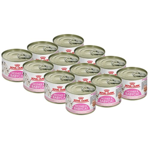 фотография Влажный корм Royal Canin Mother & Babycat (Babycat Instinctive canned) 12 шт. х 195 г (паштет), купить онлайн 2950 рубл