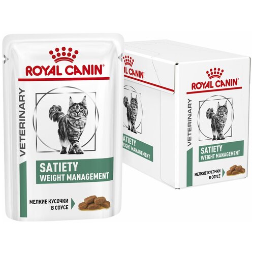 Влажный корм для кошек Royal Canin Satiety SAT30 при избыточном весе 12 шт. х 85 г (кусочки в соусе) фотография