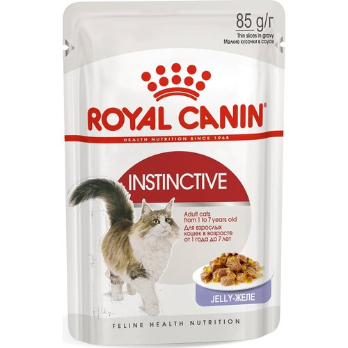 фотография Влажный корм для кошек Royal Canin Instinctive 85 г (кусочки в желе), купить онлайн 112 рубл