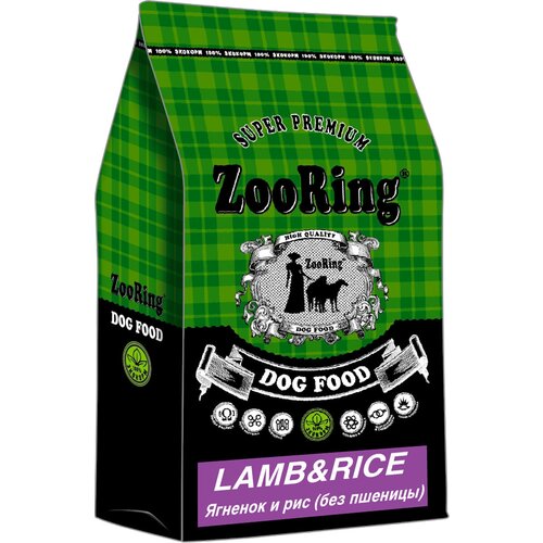 ZOORING ADULT DOG LAMB & RICE гипоаллергенный для взрослых собак средних и крупных пород с ягненком и рисом (10 + 10 кг) фотография