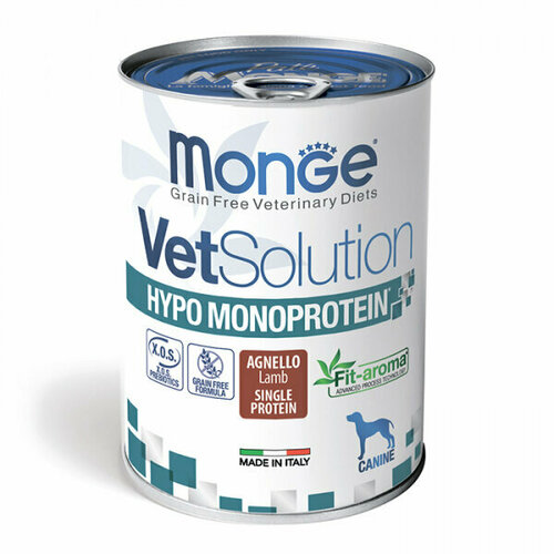 Monge VetSolution Monoprotein Консервы для собак при пищевой непереносимости с Ягнёнком фотография