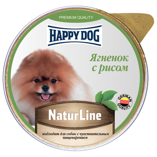 корм для собак Happy Dog NaturLine, при чувствительном пищеварении, ягненок, с рисом 1 уп. х 1 шт. х 125 г фотография