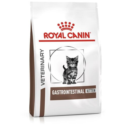 Сухой корм для котят Royal Canin Gastro Intestinal Kitten, при проблемах с ЖКТ, 2 шт. х 400 г фотография