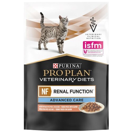 Влажный корм для кошек Pro Plan Veterinary Diets NF при патологии почек, с лососем 85 г (кусочки в желе) фотография