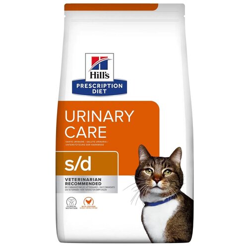 Сухой корм для кошек Hill's Prescription Diet Urinary Care S/D, для профилактики МКБ, с курицей 3000 г (кусочки в желе) фотография