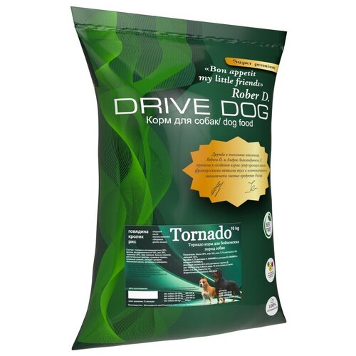 DRIVE DOG TORNADO Говядина с Кроликом и рисом 15кг корм для собак бойцовских пород фотография