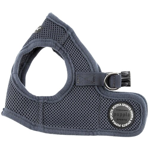 Шлейка Puppia Soft vest harness B, обхват шеи 29  см, серый, M фотография