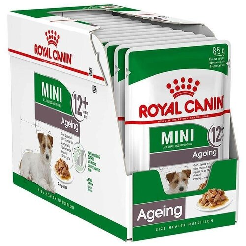 Влажный корм для пожилых собак Royal Canin Mini Ageing 12+ pouch 1 уп. х 12 шт. х 85 г (для мелких и карликовых пород) фотография