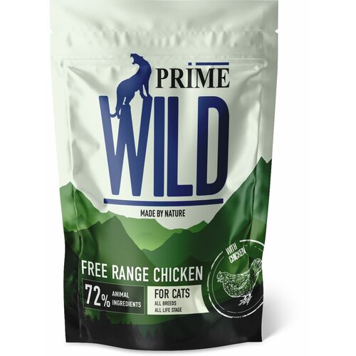 Сухой корм PRIME WILD GF FREE RANGE для котят и кошек, с курицей 500 гр фотография