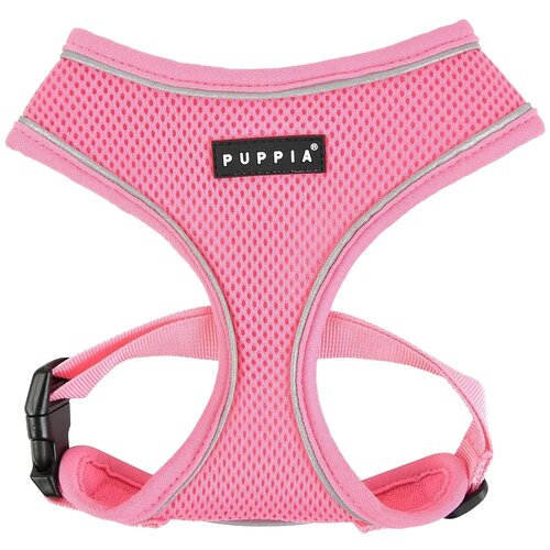 Шлейка Puppia Soft harness pro, обхват шеи 26  см, розовый, S фотография