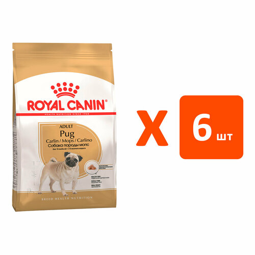 ROYAL CANIN PUG ADULT для взрослых собак мопс (1,5 кг х 6 шт) фотография