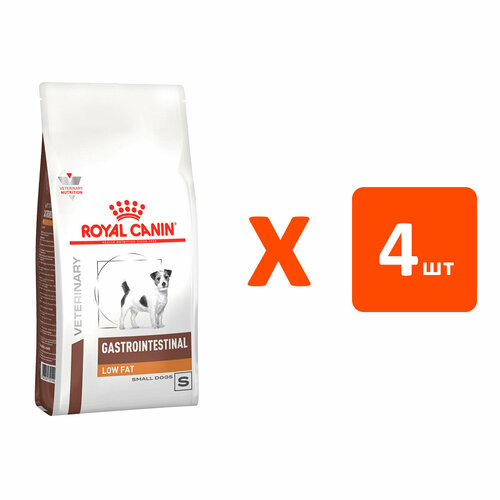 ROYAL CANIN GASTROINTESTINAL LOW FAT SMALL DOG S д взр соб мал пор при забол ЖКТ с пониж сод жир NEW 1 кг х 4 шт фотография