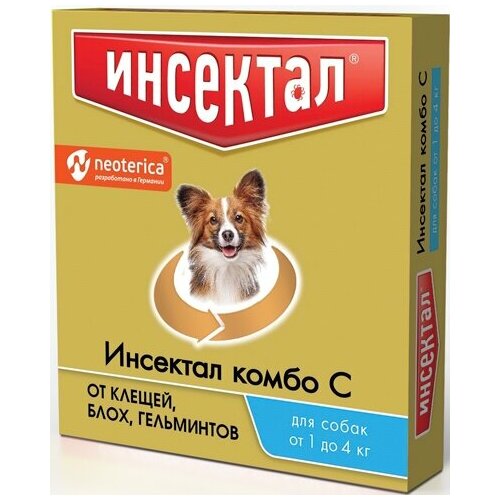 Neoterica капли от блох и клещей Инсектал Комбо С для собак от 1 до 4 кг 1 шт. в уп. фотография