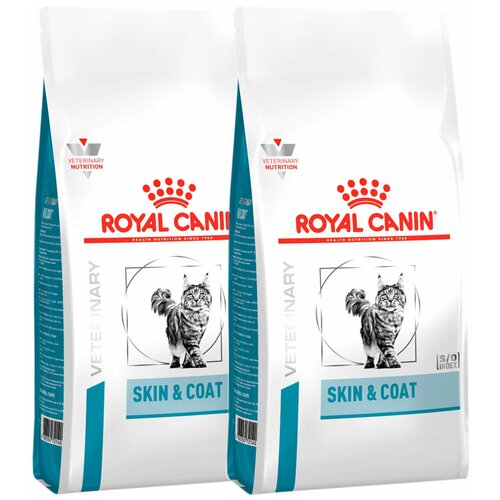 ROYAL CANIN SKIN & COAT для кастрированных котов и стерилизованных кошек с чувствительной кожей и шерстью (1,5 + 1,5 кг) фотография